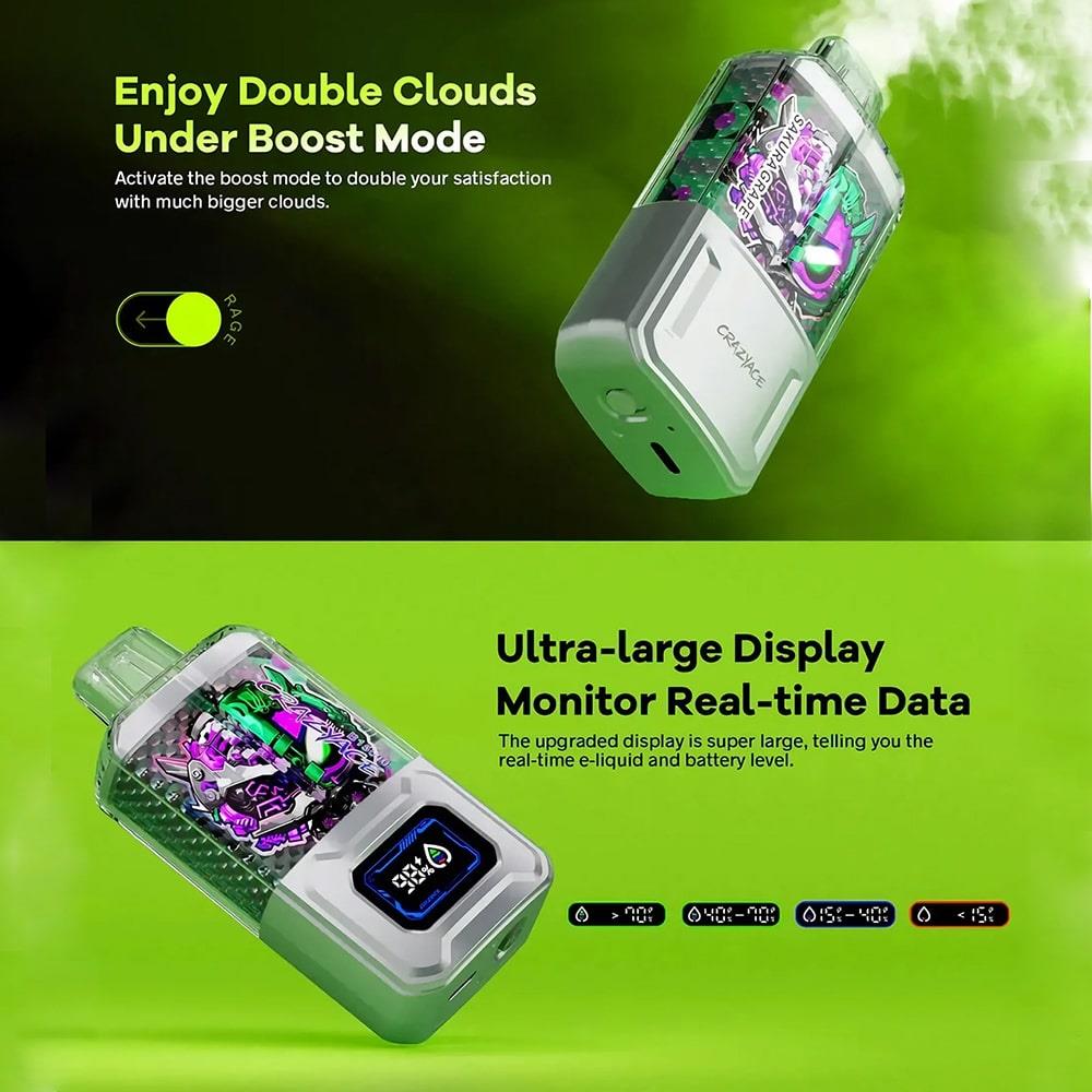 پاد یکبار مصرف 15هزار پاف کریزی ایس