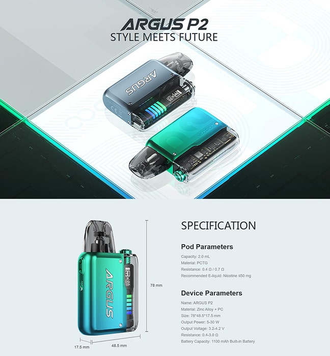 پاد سیستم ووپو آرگوس P2