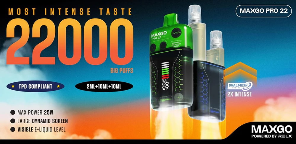 پاد یکبار مصرف مکسگو پرو 22 هزار پاف