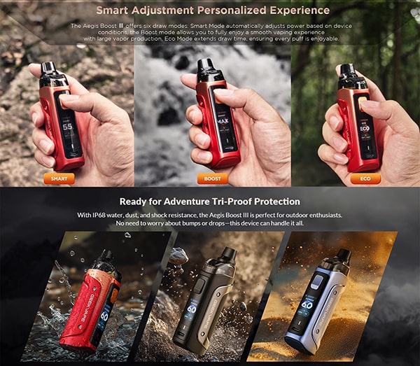 Geekvape Aegis Boost 3 Pod (8) پاد سیستم گیک ویپ ایجیس بوست 3