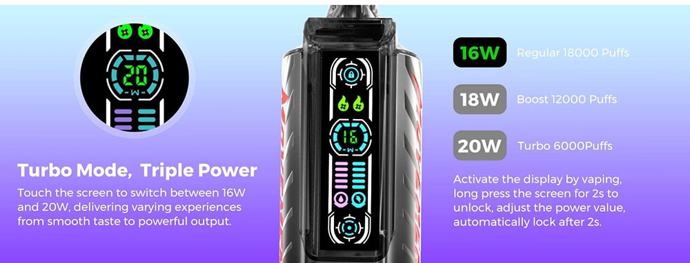 Lost Vape Movement LV 18K disposable (6) پاد یکبار مصرف لاست ویپ 18 هزار پاف