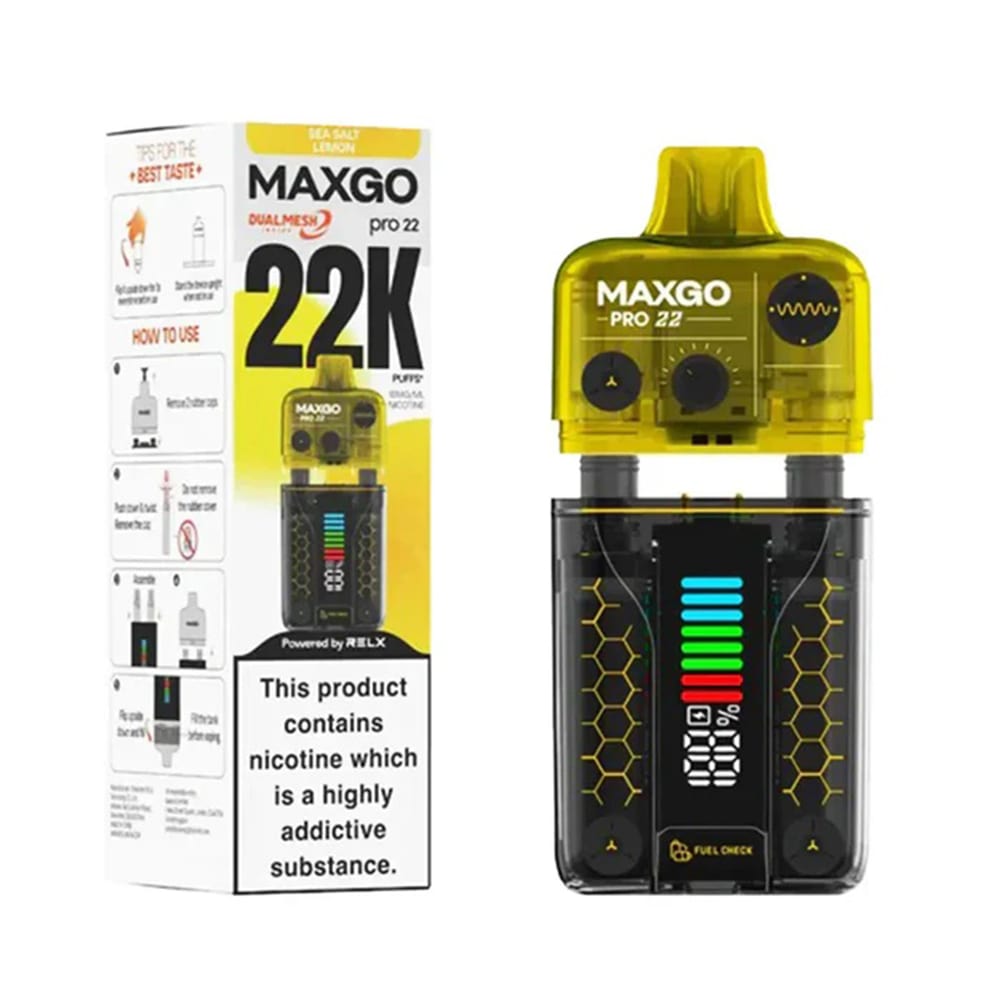 Relx MaxGo Pro 22000 Puff (18) پاد یکبار مصرف مکسگو پرو 22 هزار پاف