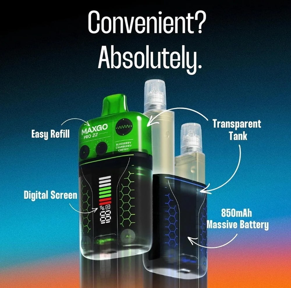 Relx MaxGo Pro 22000 Puff (4) پاد یکبار مصرف مکسگو پرو 22 هزار پاف